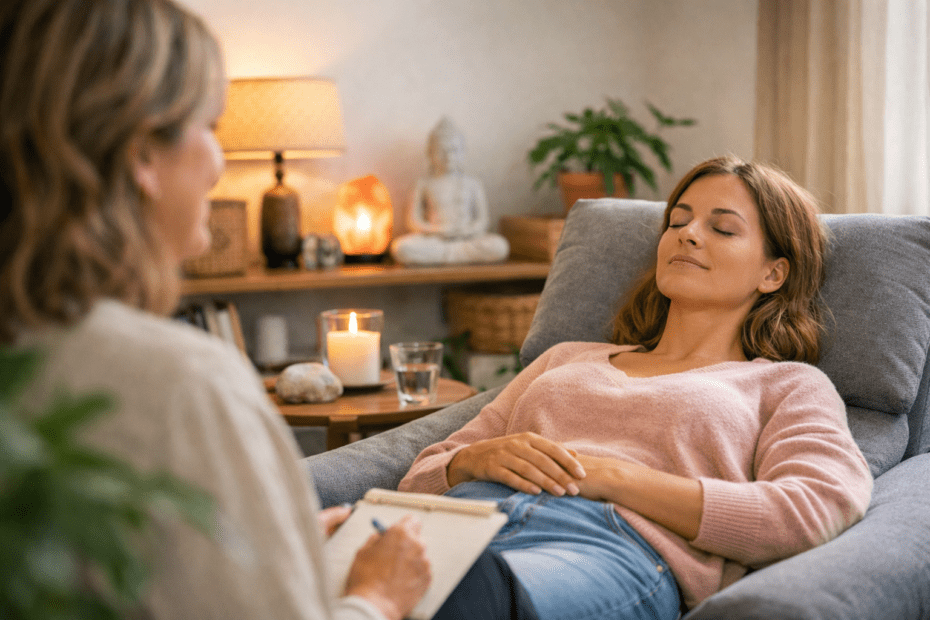 Séance d’hypnose dans un cabinet à Aix-en-Provence, ambiance douce et accompagnement bienveillant